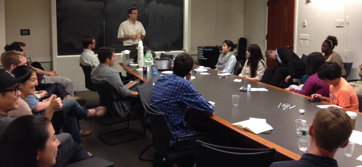 Professor David Skeel, a visiting professor from the University of Pennsylvania, spoke to the NYU Christian Legal Fellowship about being a Christian in the legal profession and academy. His talk was a huge blessing to our students.